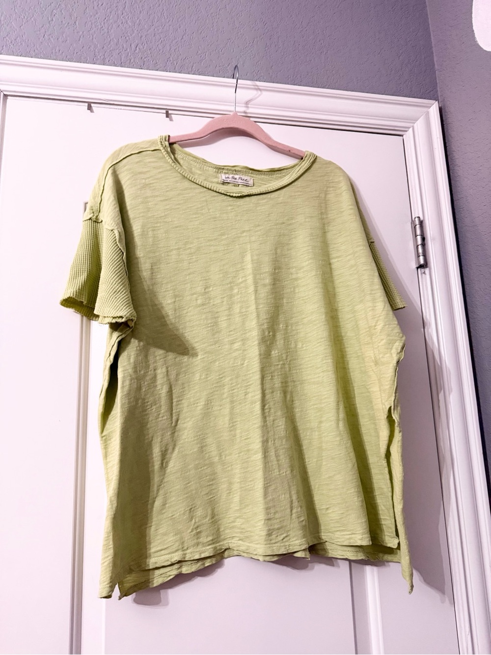 We The Free Light Green Short Sleeve Crew Tee